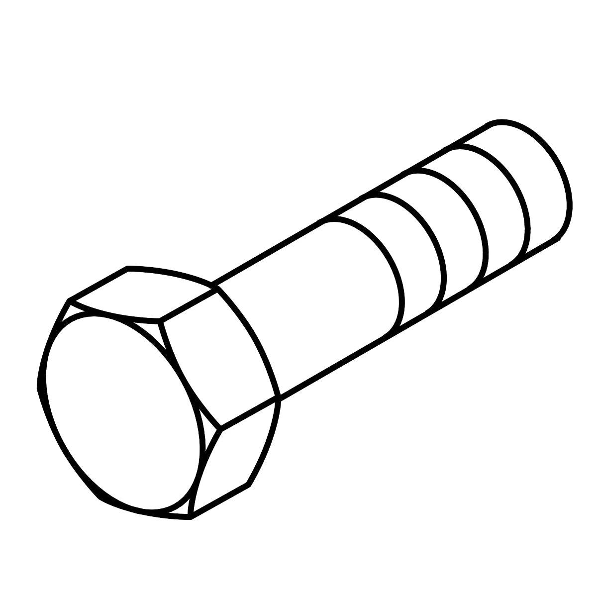 John Deere 19M7403: Hexagonal Head Cap Screw, M12 X 35