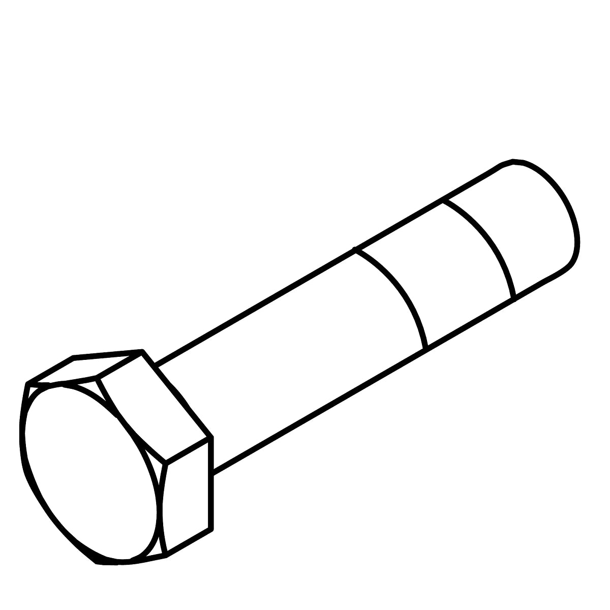 John Deere 19M7572: Hexagonal Head Cap Screw, M10 X 45