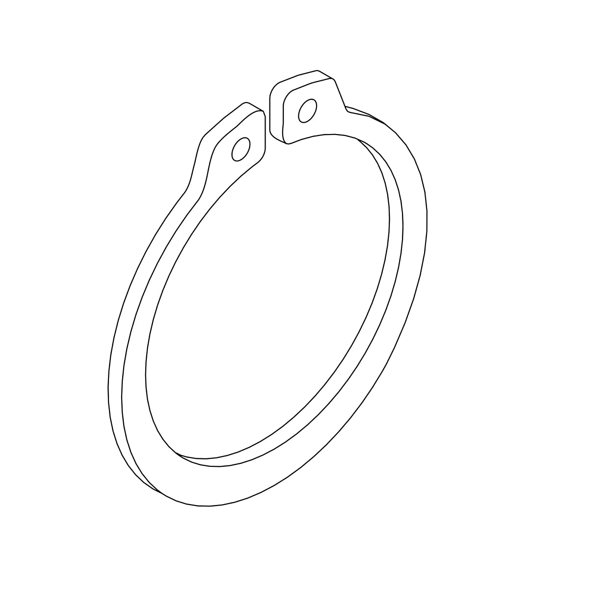 John Deere 40M7084: External Snap Ring