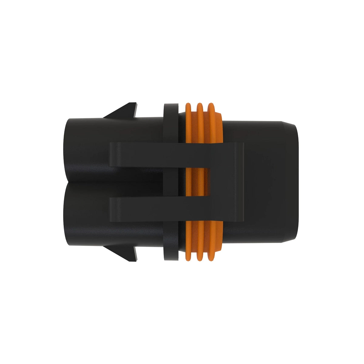 John Deere 57M7552: Black External Electrical Connector Assembly, 2 Cavities