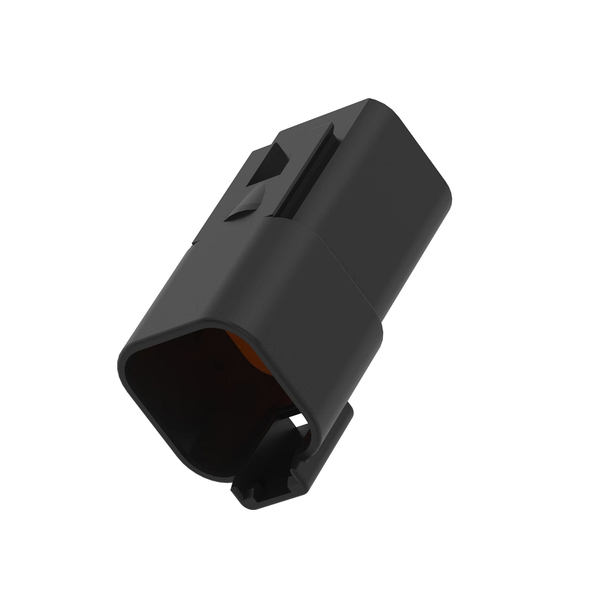 John Deere 57M7629: Gray External Electrical Connector Housing, 6 Cavities