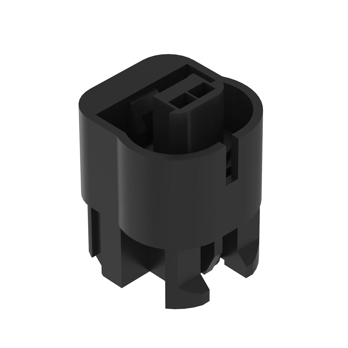John Deere 57M8601: Black External Electrical Connector Housing, 2 Cavities