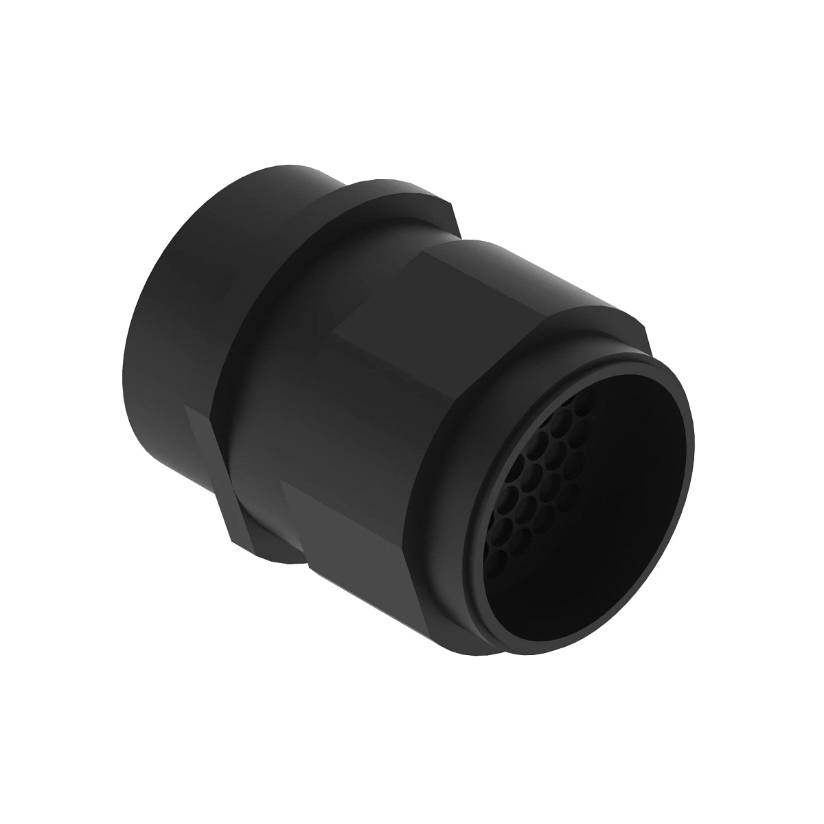 John Deere 57M9834: Black External Electrical Connector Housing, 37 Cavities