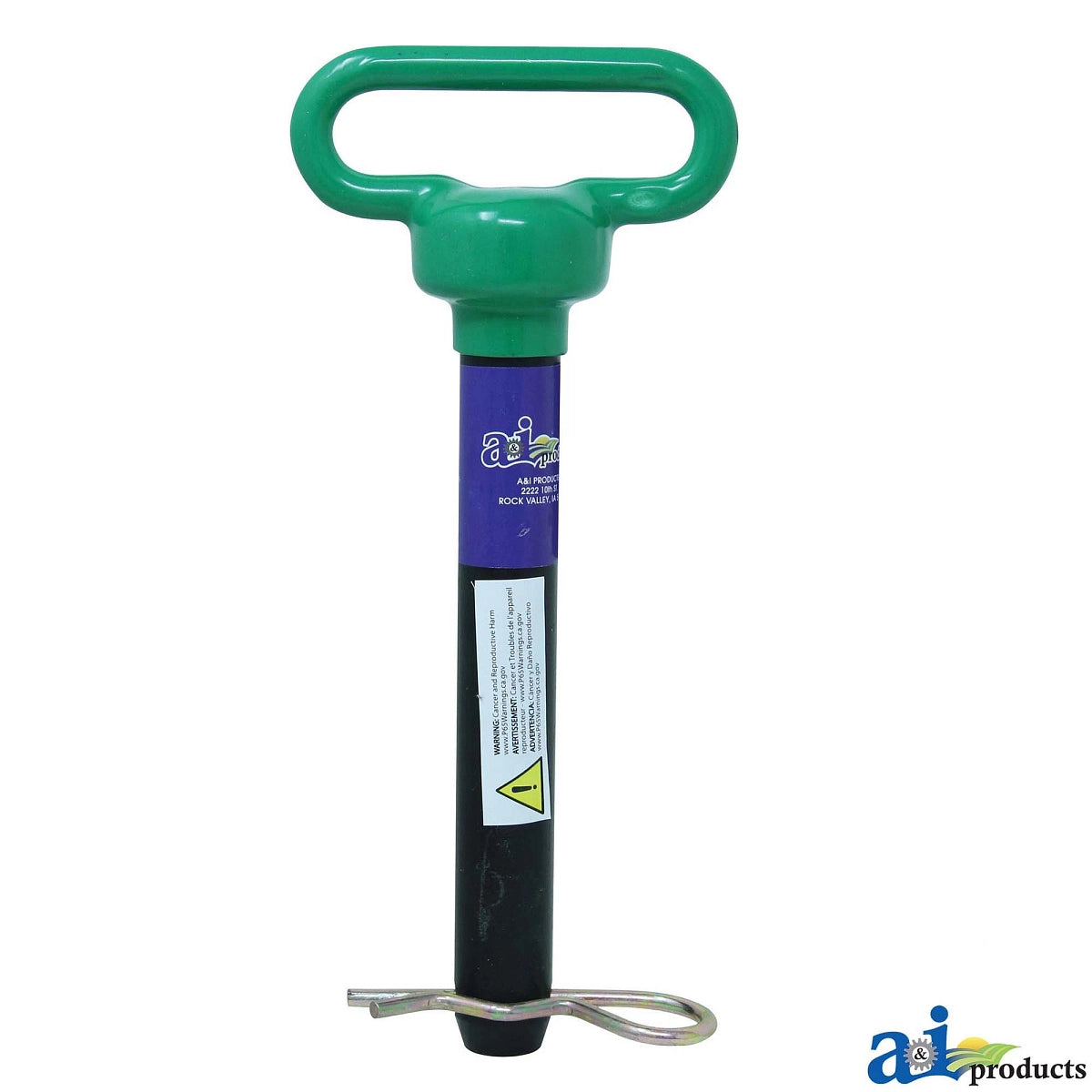 John Deere A-GHP06: Green Head Hitch Pin, 1" X 7"