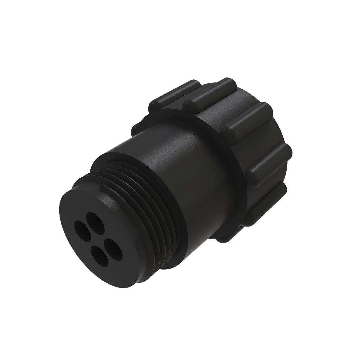 John Deere AE44932: Black Electrical Connector, 4 Cavities