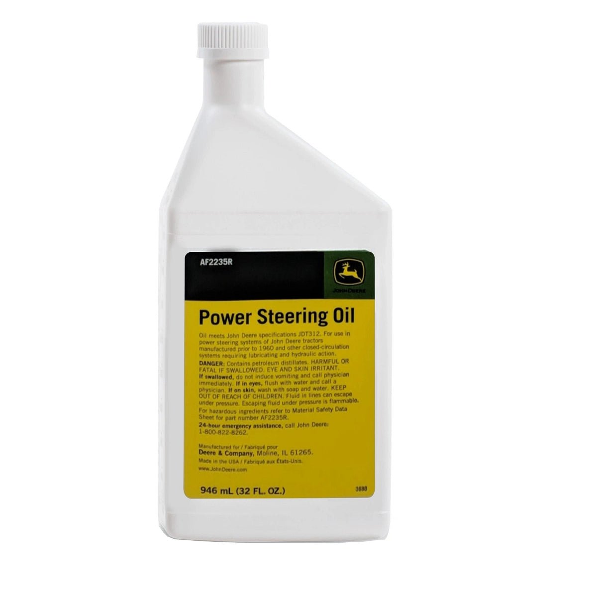 John Deere AF2235R: Power Steering Oil, 946 ml (1 Quart)