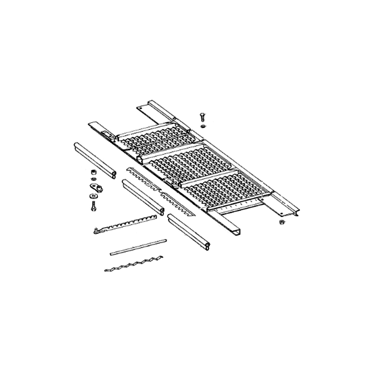 John Deere AH130996: Chaffer Extension Element Chaffer Assembly