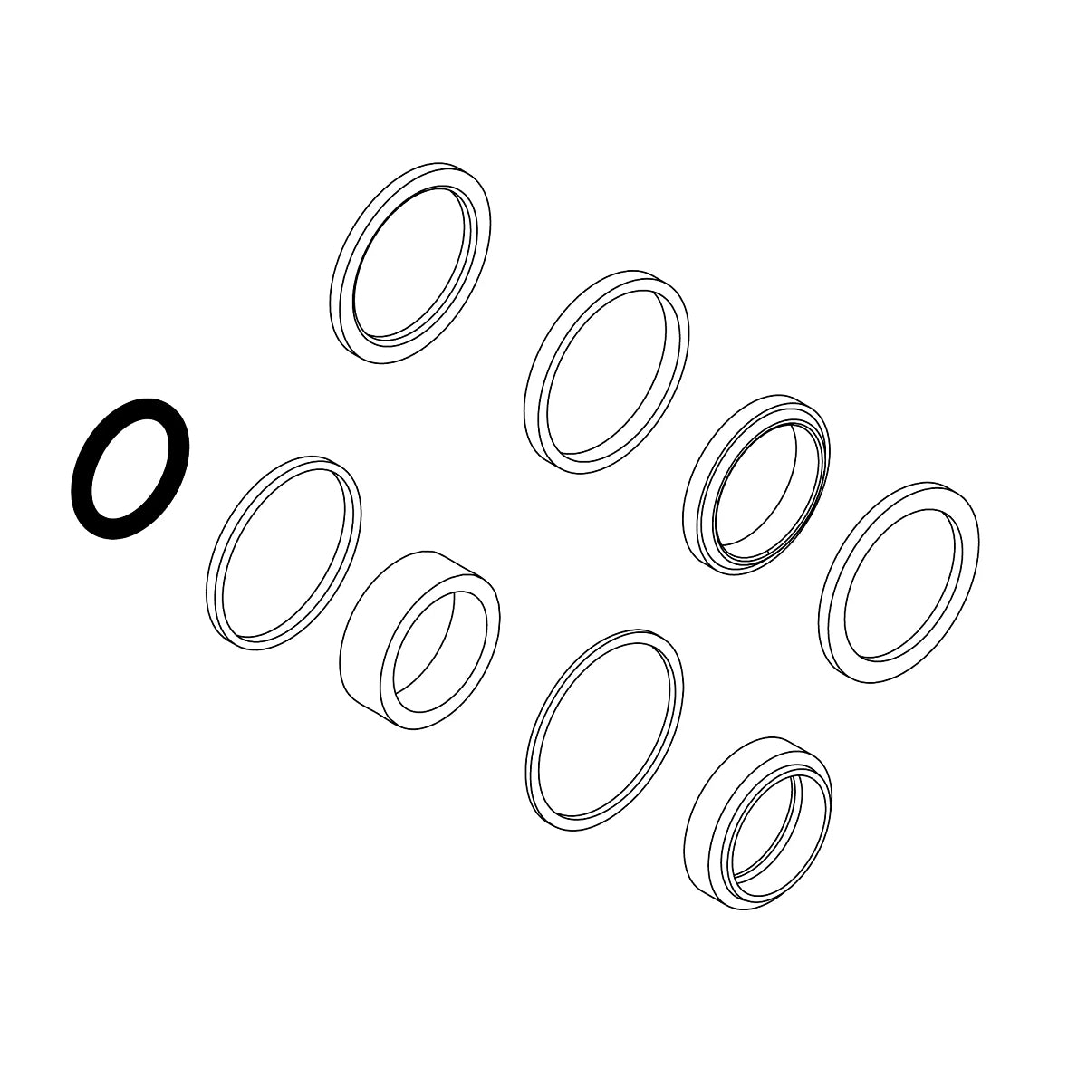 John Deere AHC16979: Hydraulic Cylinder Rod Seal Kit