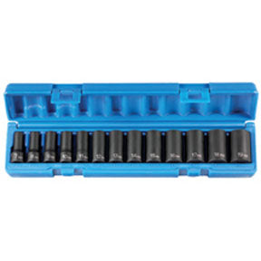 1213MSD: 3/8" Drive Semi-Deep Length Impact Socket Set