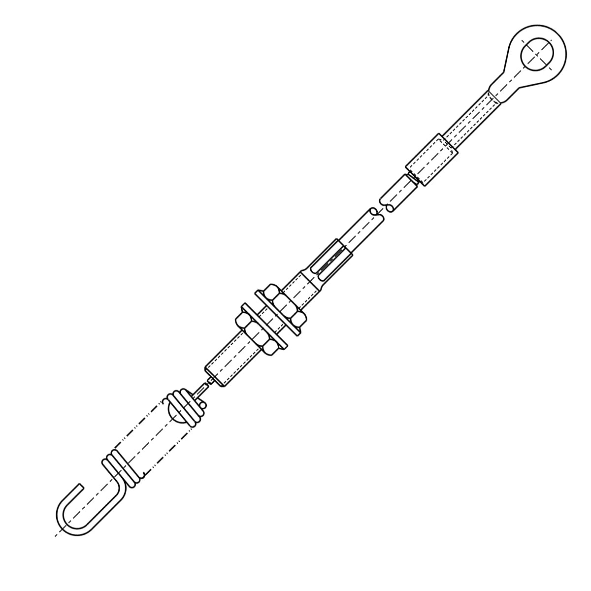 John Deere GX21548: Lever Cable