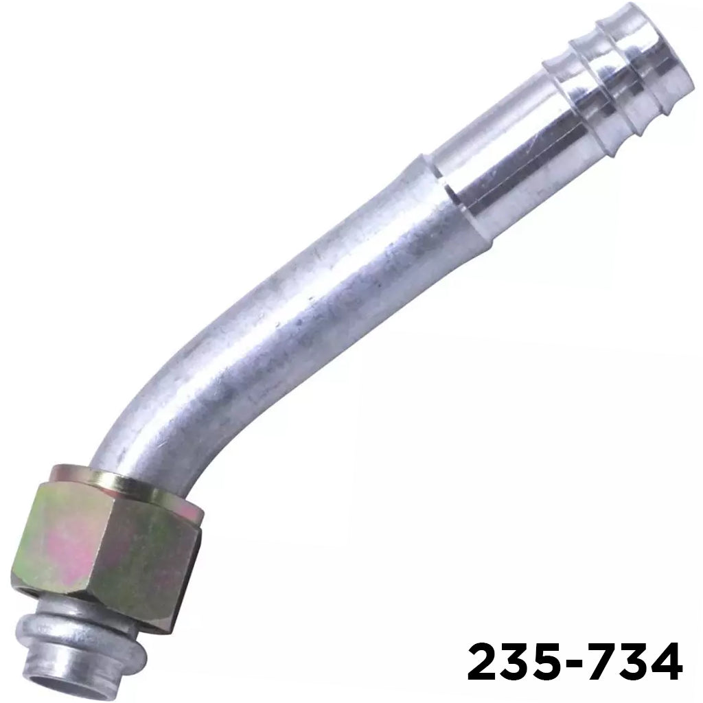 Auto & Truck Wh. 235734: Fitting Barb 45 Degree #10 Female Oring x #12 Hose