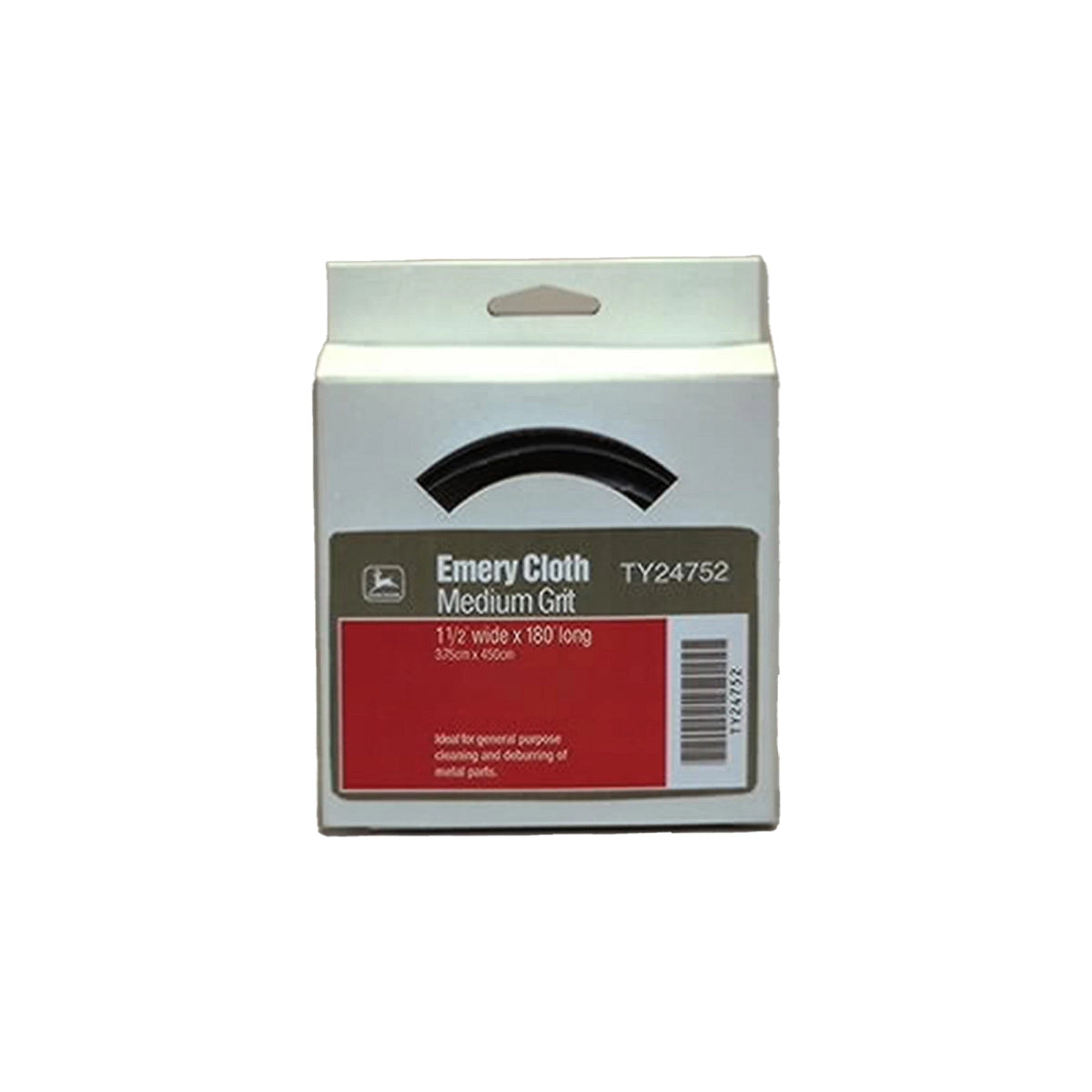 John Deere TY24752: Medium Grit Emery Cloth, 1-1/2" X 180"