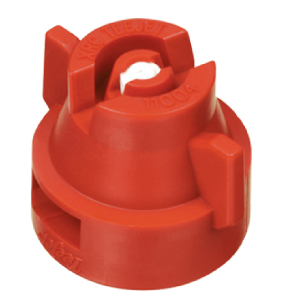 TeeJet XRC11004-VK: Extended Range Ceramic Flat Spray Tip & Cap, Red