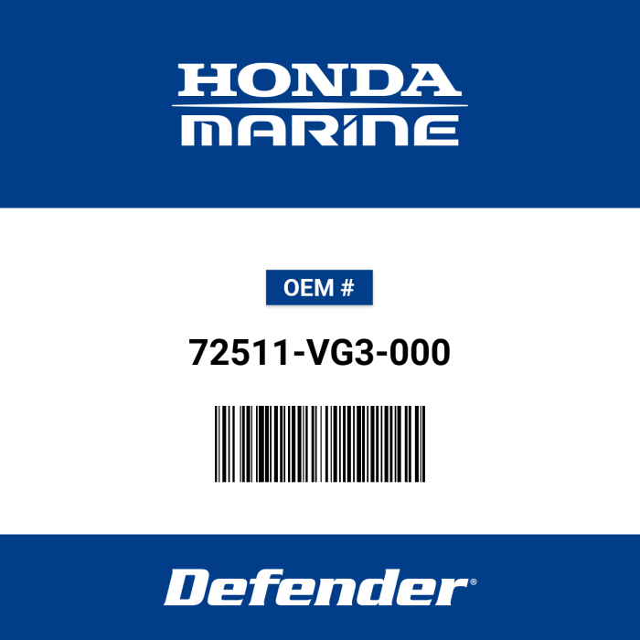 Honda 72511-VG3-000: Blade Rotary