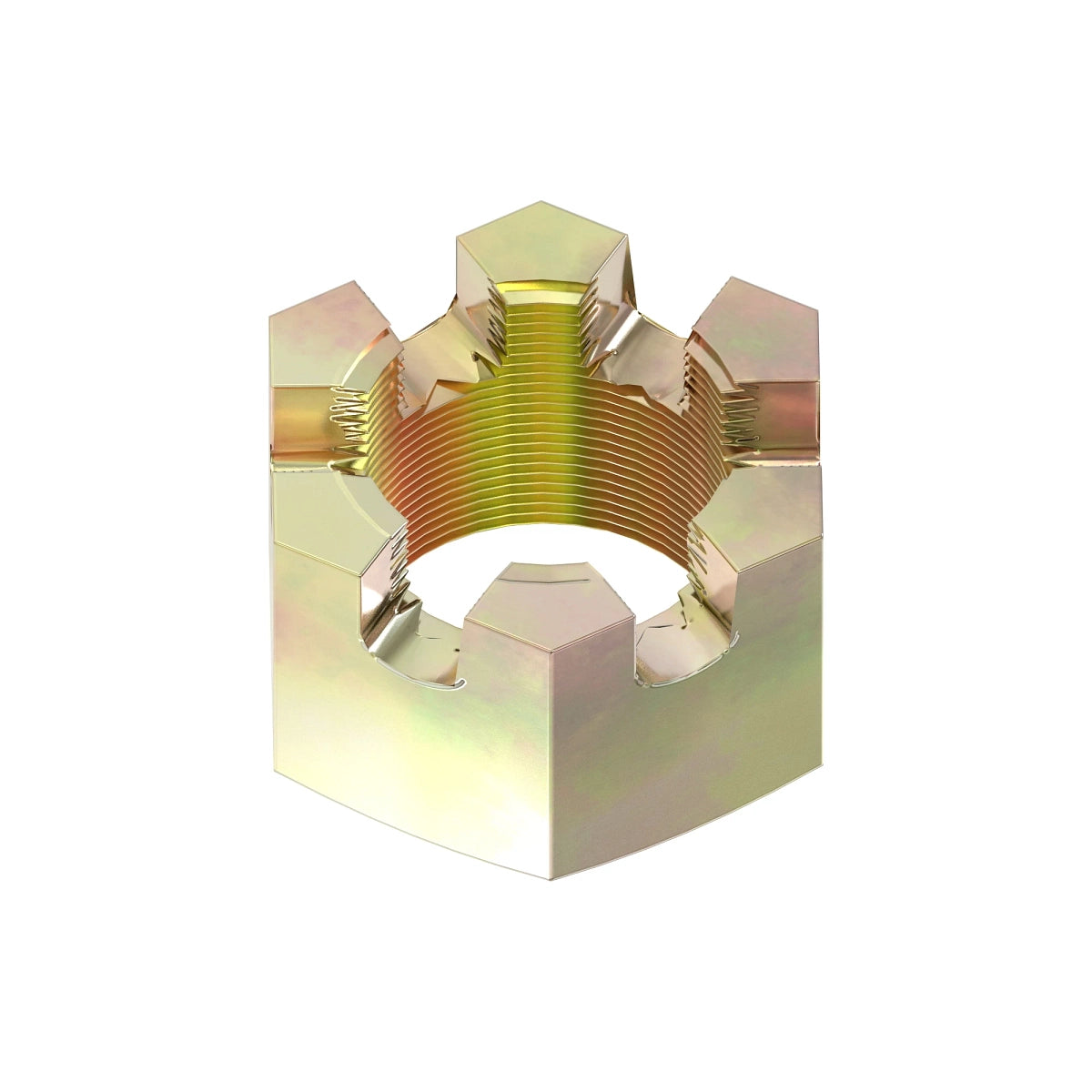John Deere 14H872: Hexagonal Slotted Nut, 1"