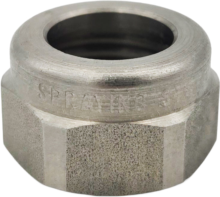 Dultmeier 1325SS: Nozzle Cap, for Nozzle Bodies with Standard 11/16" - 16 Male Thread, Stainless Steel, Hex Nut Style