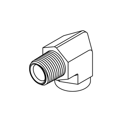 16MP16FP90: Adapter Fitting 1 in Female Pipe Rigid x 1 in Male Pipe Rigid, Steel