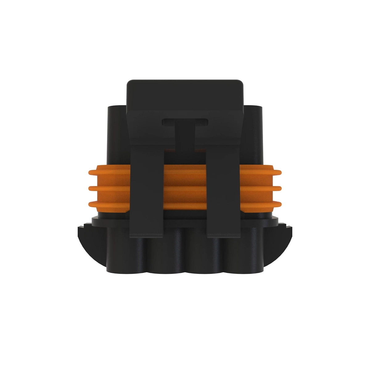John Deere 57M7261: Black External Electrical Connector Housing, 8 Cavities