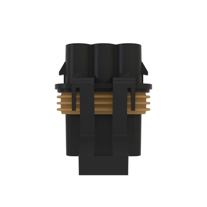 John Deere 57M7280: Black External Electrical Connector Housing, 3 Cavities