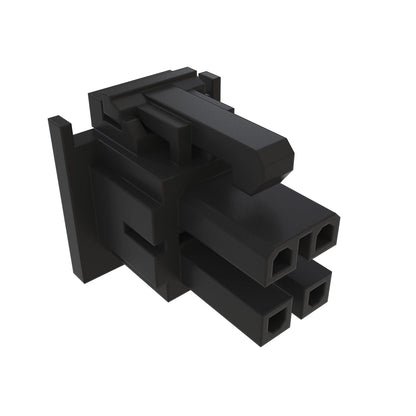 John Deere 57M7712: Black External Electrical Connector, 4 Cavities