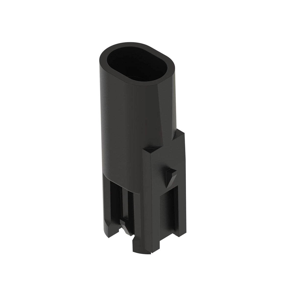 John Deere 57M9222: Black Internal Electrical Connector Housing, 2 Cavities