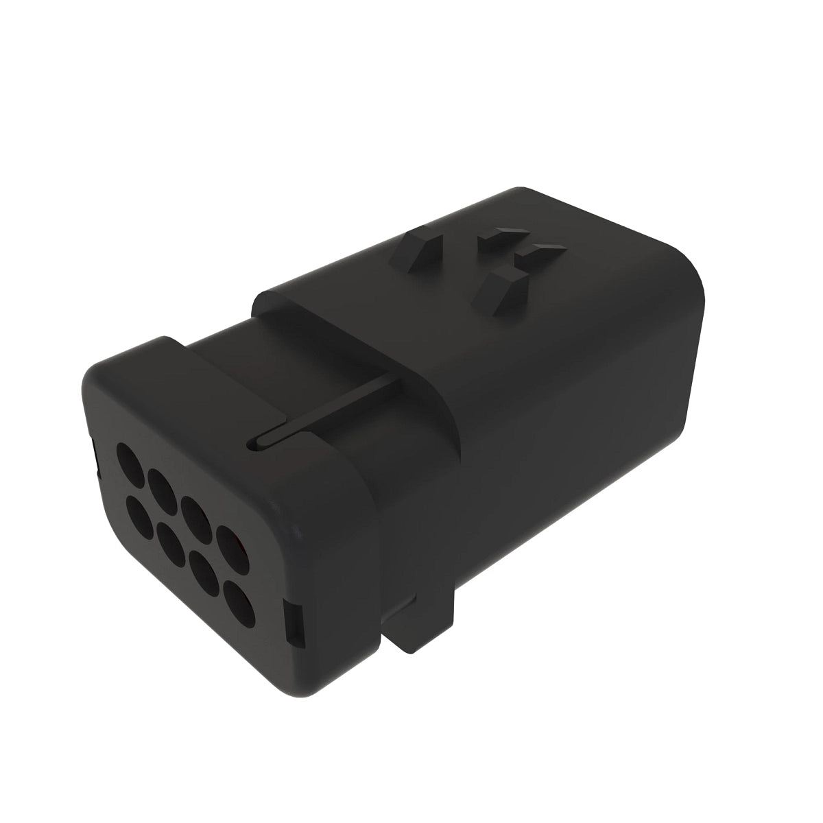 John Deere 57M9796: Red Electrical Connector Housing, 8 Cavities