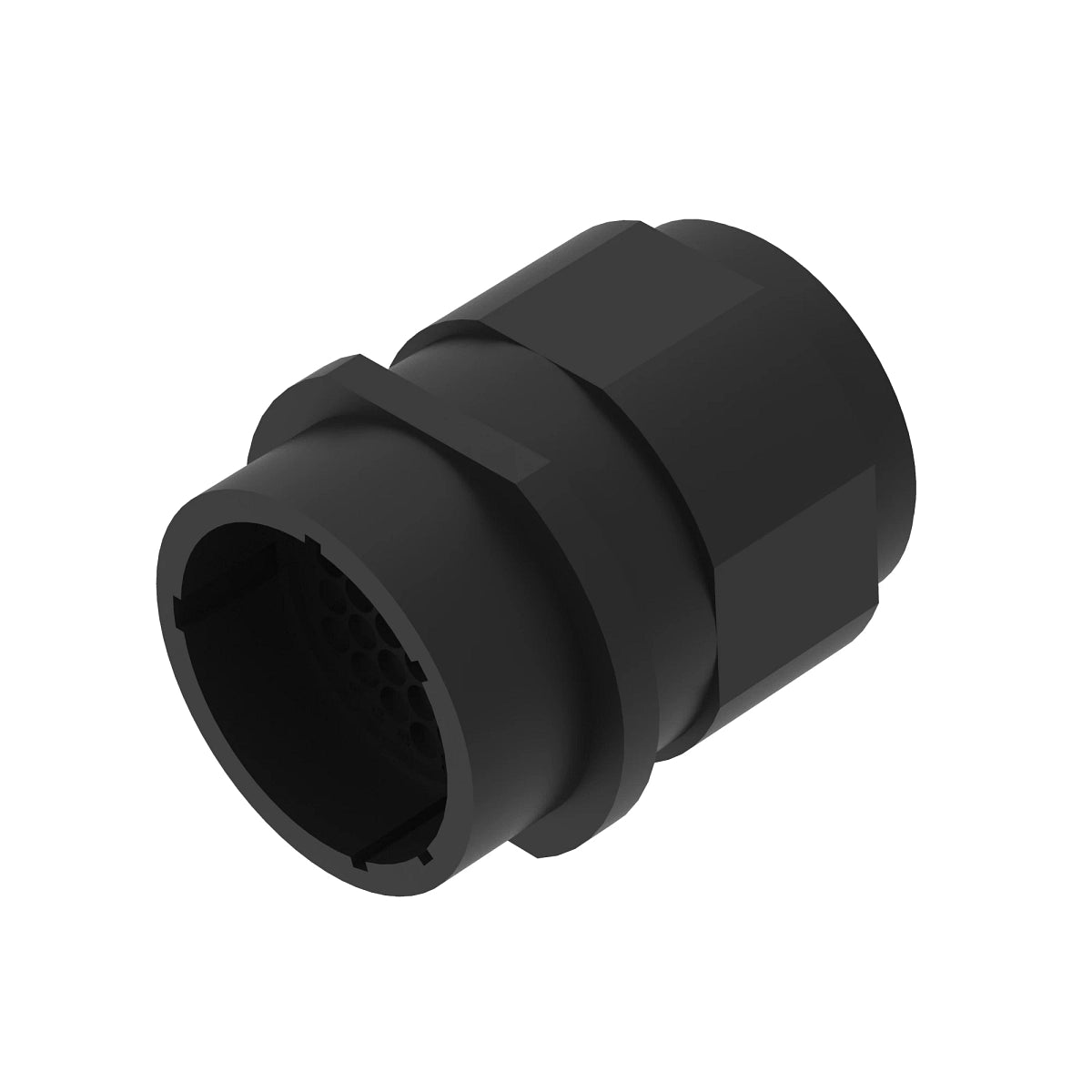 John Deere 57M9834: Black External Electrical Connector Housing, 37 Cavities
