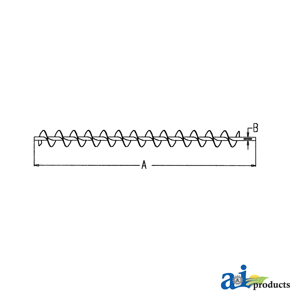 John Deere A-AH105856: Lower Clean Grain Auger