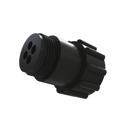 John Deere AE44932:  Black Electrical Connector, 4 Cavities