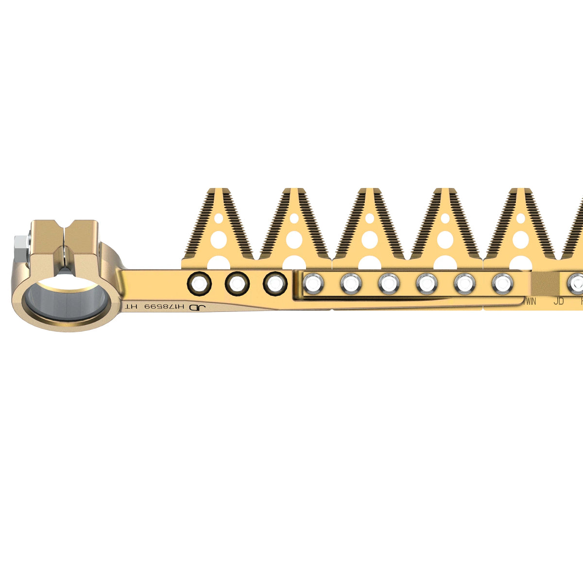 John Deere AE57040: Knife Double Overlap Over Serrated Cutterbar, 4.9 m, Right Side