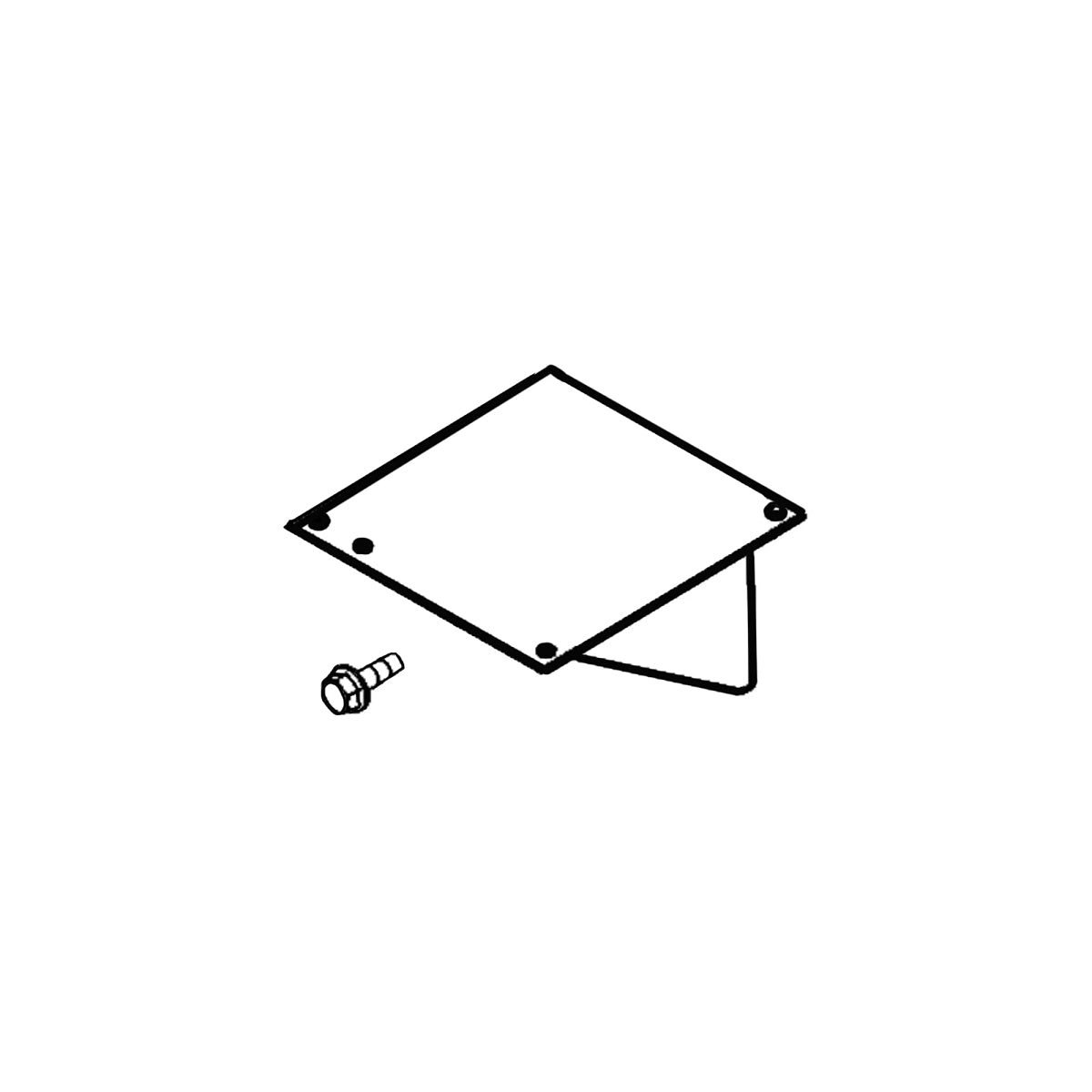 John Deere AH204844: Rear Deflector