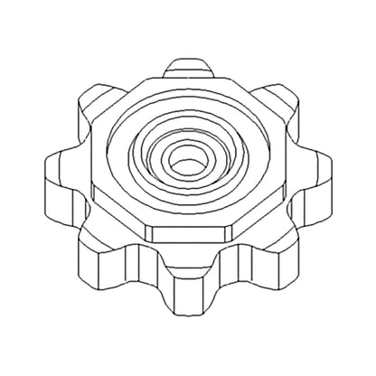 John Deere AH231386: Lower Idler Sprocket