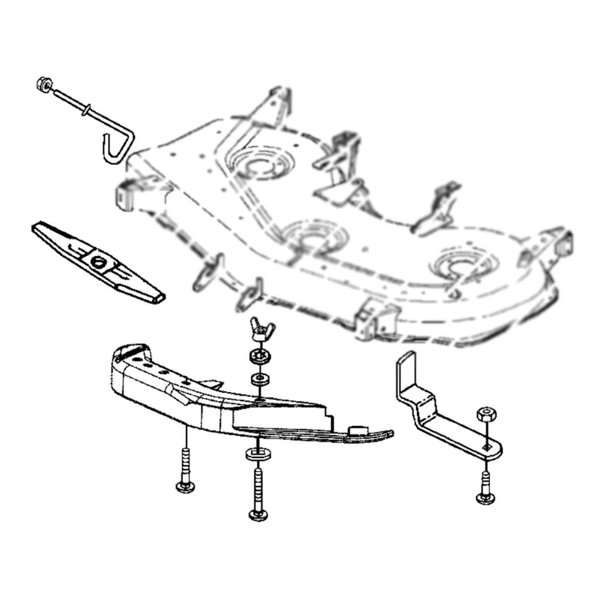 John Deere BM20007: Mulching Attachment, 48 inch