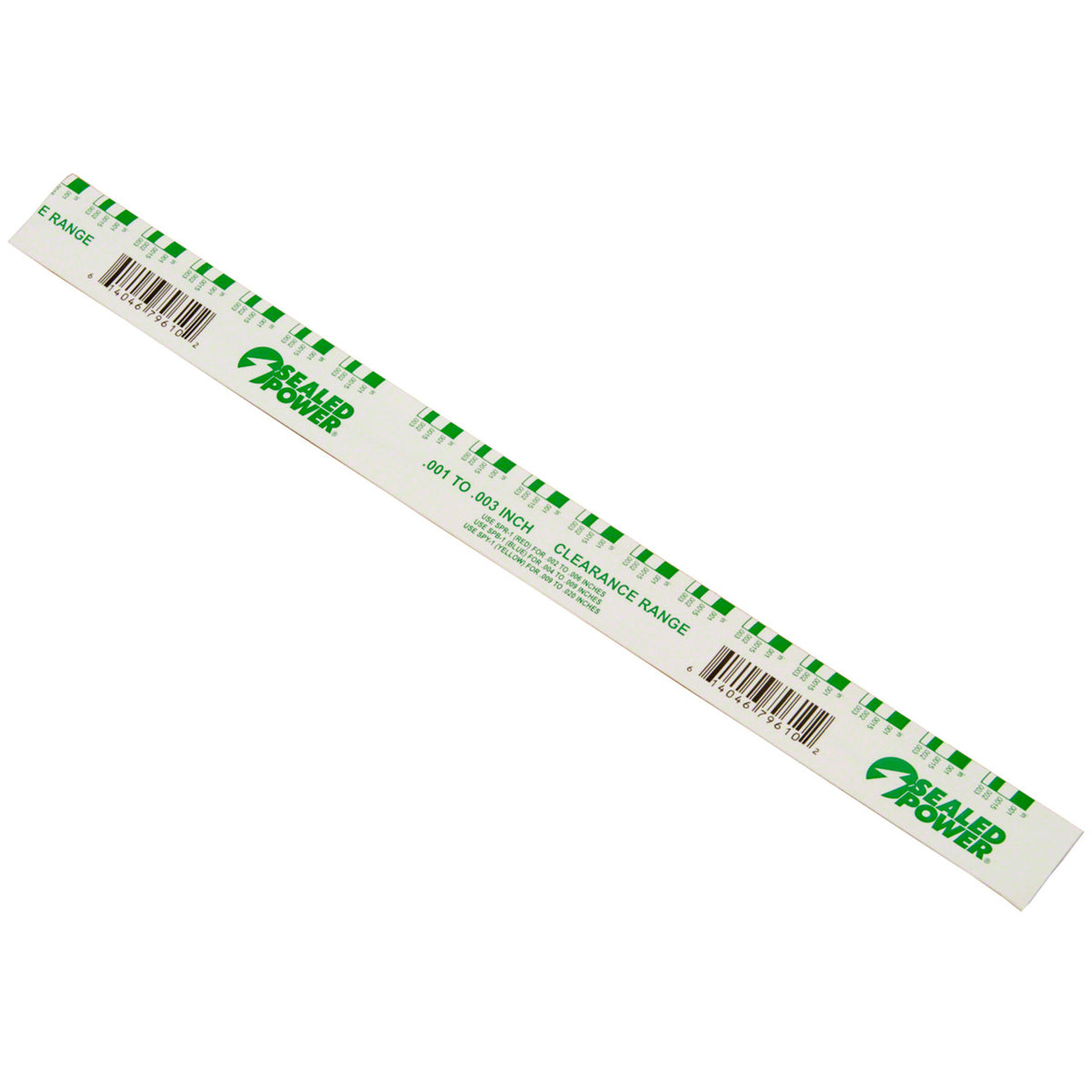 PG1: Plastigage, Green Kit, 0.001 in.-0.003 in./.025mm-.076mm, Range
