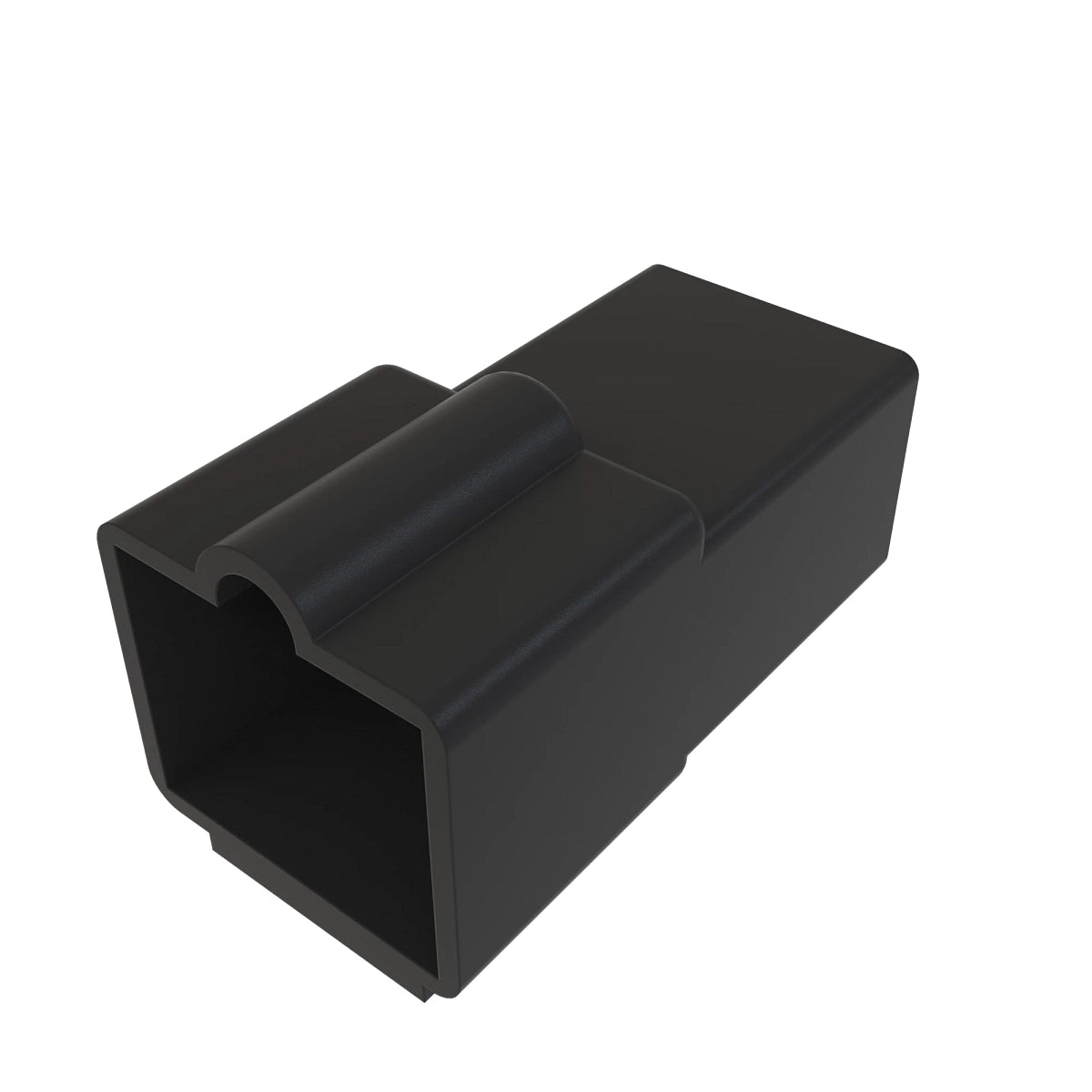 John Deere R77478:  Black Internal Electrical Connector Assembly, 2 Cavities
