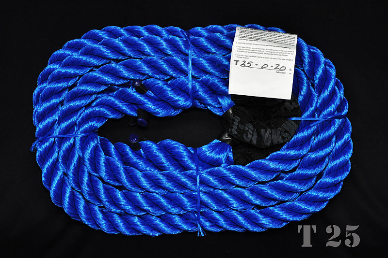 Custom Rope- 25000 Lb Tensile Strength, 20 Ft, 1 Hook