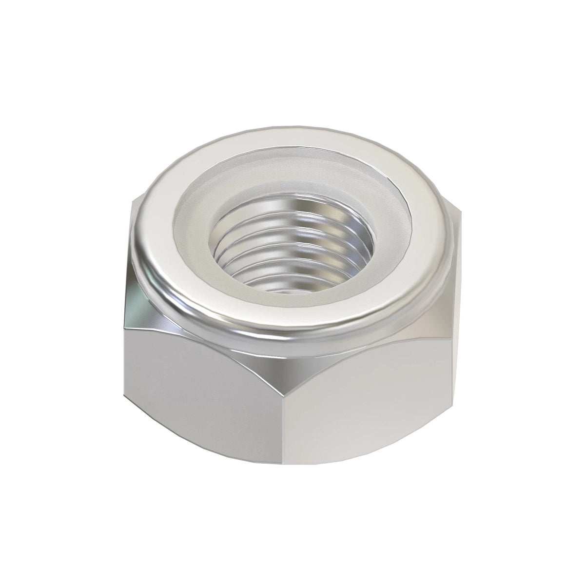 John Deere T60313:  Hexagonal Lock Nut, 1/4"