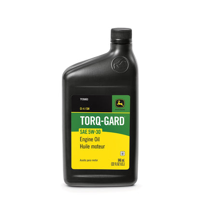 John Deere TY26803:  Engine Oil, Torq-Gard, SAE 5W-30, API CI4/SM, 946 ml (32 Fluid Oz)