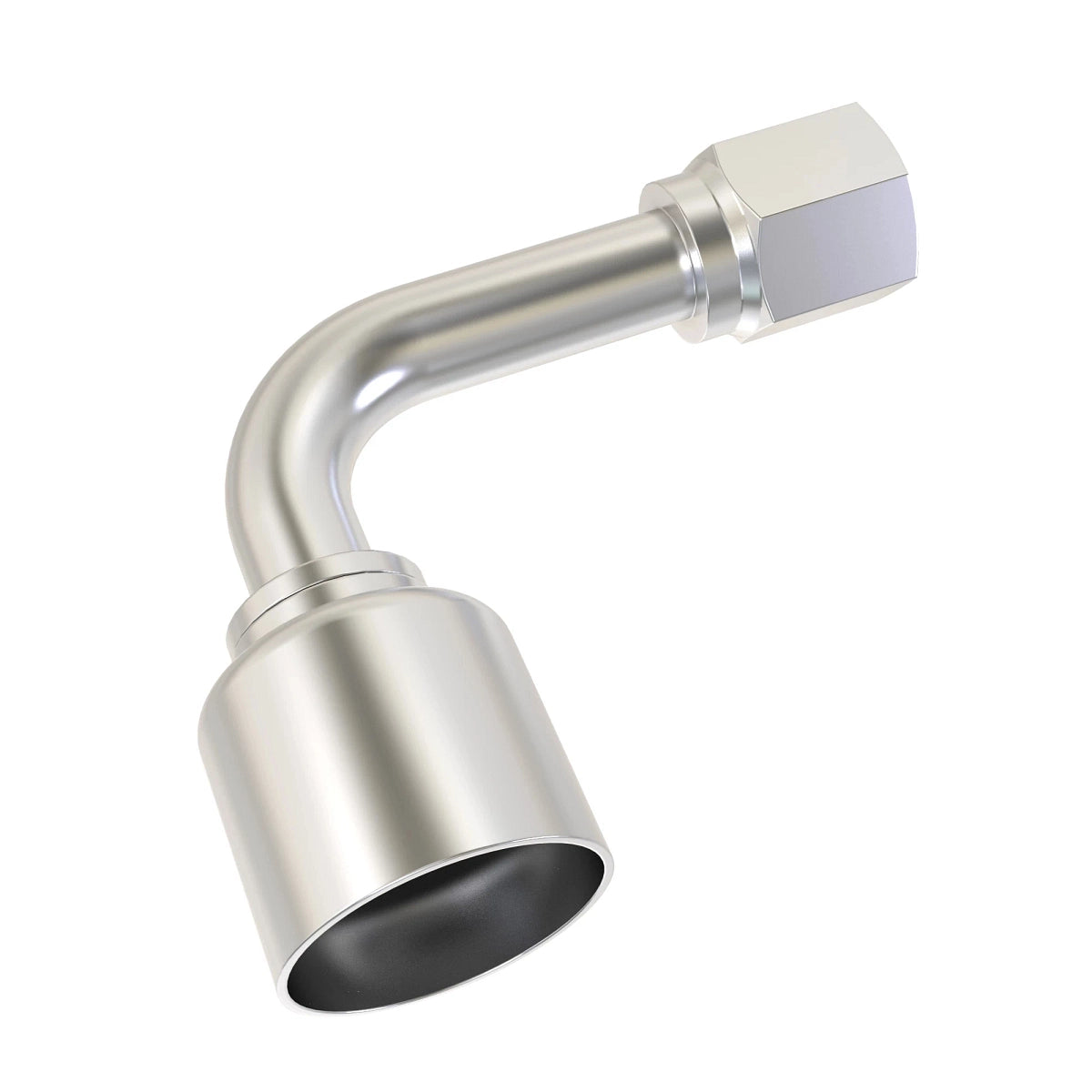 John Deere X1J943-12-10: 90 Degree Short Elbow Fitting