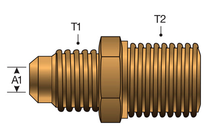 6MS6MP: Brass Adapter