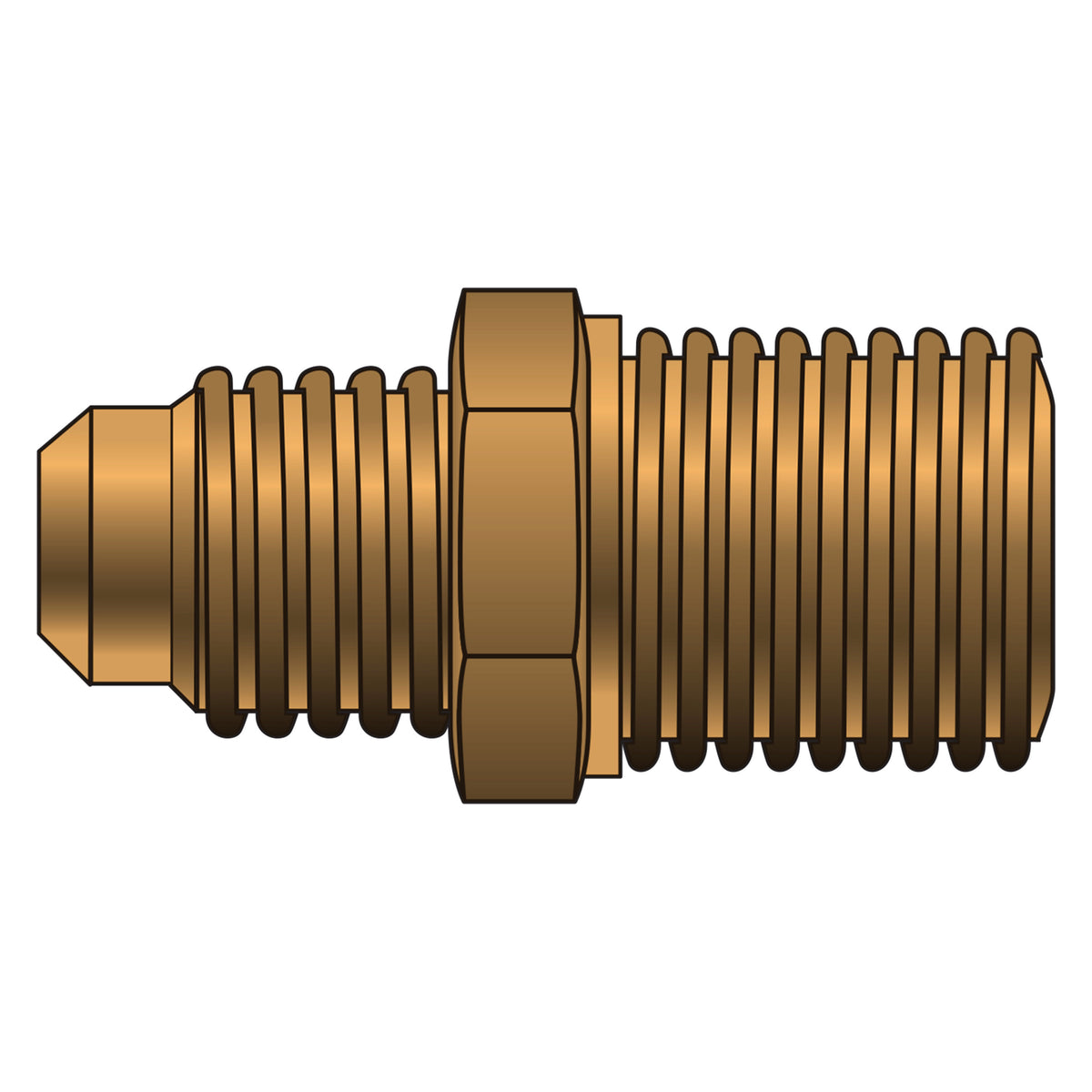 6MS6MP: Brass Adapter