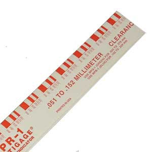 PG1: Plastigage, Green Kit, 0.001 in.-0.003 in./.025mm-.076mm, Range