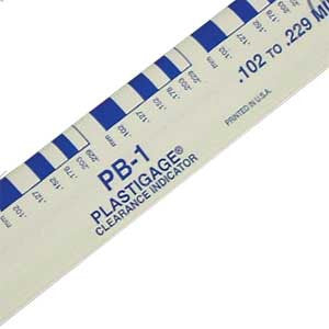 PG1: Plastigage, Green Kit, 0.001 in.-0.003 in./.025mm-.076mm, Range