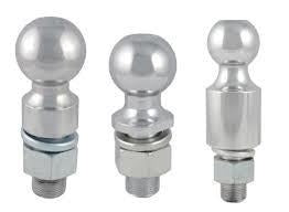 Rigid Hitch 17-XLS: Hitch Ball, 2" x 1" x 3-3/8", Chrome