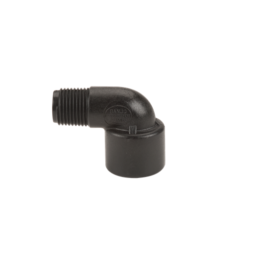 Banjo SL050-90:  1/2" 90° Poly Street Elbow