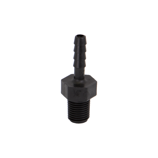 Banjo HB025: ¼" Male Thread X ¼" Hose Barb