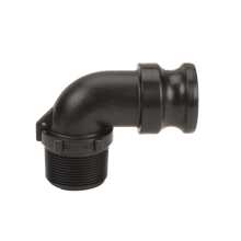 Banjo 150F90: 1 1/2" 90° Male Adapter X 1 1/2" Male Thread Poly Cam Lever Coupling