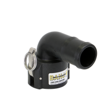 Banjo 200C90: 2" 90° Female Coupler X 2" Hose Shank Poly Cam Lever Coupling