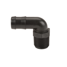 Banjo HB100-90: 1" Male Thread X 1" 90° Hose Barb