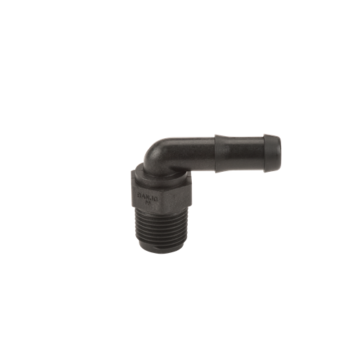Banjo HB050-90:  1/2" Male Thread X  1/2" 90° Hose Barb